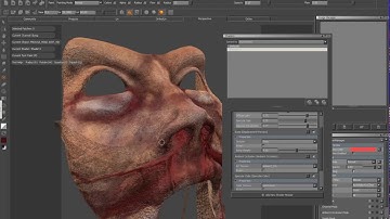 Evil Head Timelapse Texturing in Mari