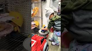 CUTE GIRLS GOES THRIFT STORE BISHOP ATTIC IN ANCHORAGE ALASKA #cute #thriftstore #cutegirls #shorts