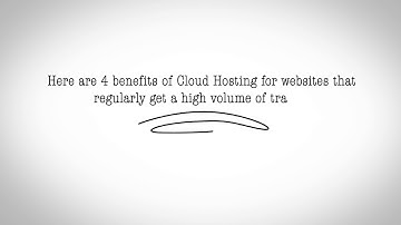 4 Benefits of Cloud Hosting for High Traffic Websites