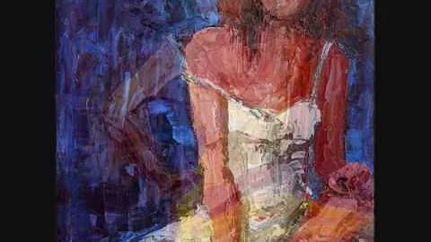 Silhouette Impressionist Palette Knife Paintings b...