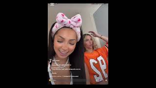 Angie with Sunny Christina / Vium with Allison Mae and others Sunday TikTok live videos 