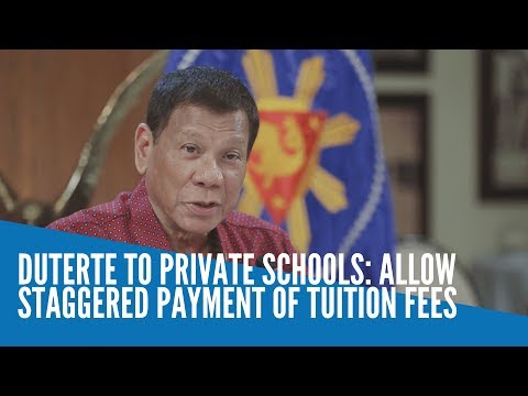 Duterte to private schools: Allow staggered payment of tuition fees