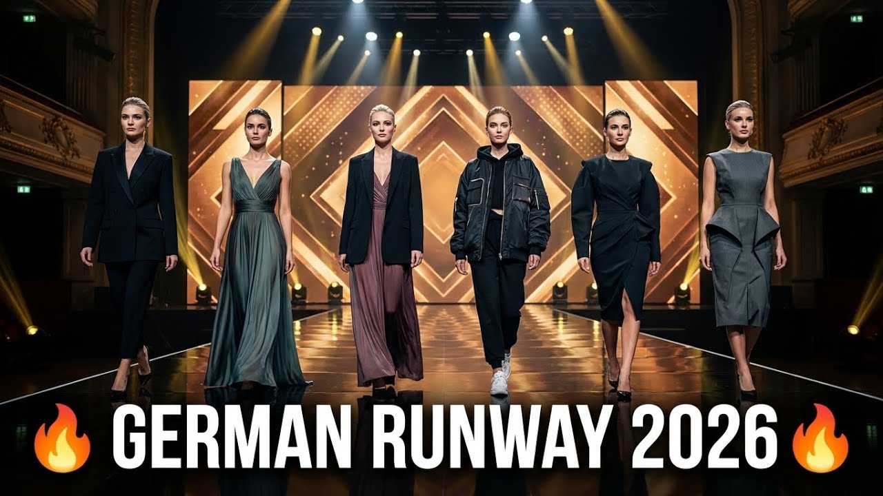 Inside Germany’s Hottest Runway 🔥 | Elegant German Models Wearing Trendy Fashion | 4K Catwalk