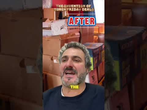 THE INVENTION OF BLACK FRIDAY SALES: Before After
