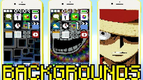 working iPhone 6 in Minecraft ! ( Vanilla no Mods )  #2 changing backgrounds