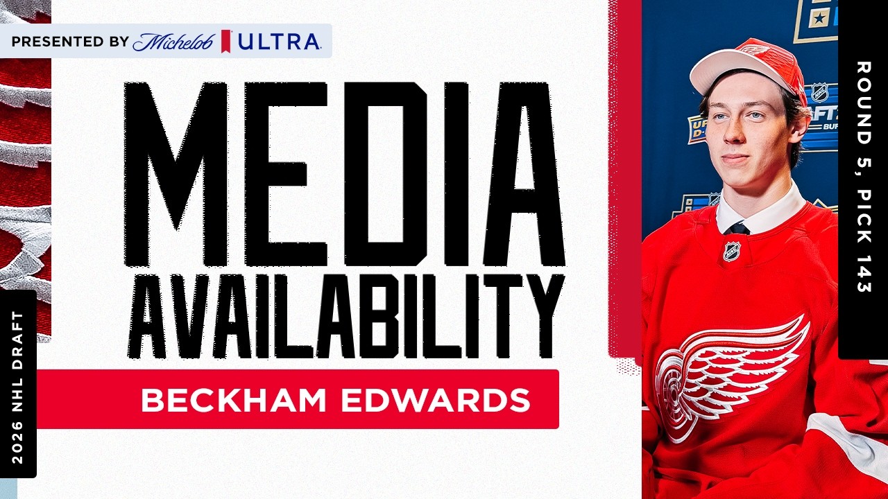 Detroit Red Wings 2026 5th Round Draft Pick Beckham Edwards