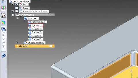 Using mixed mode in Solid Edge for rounds