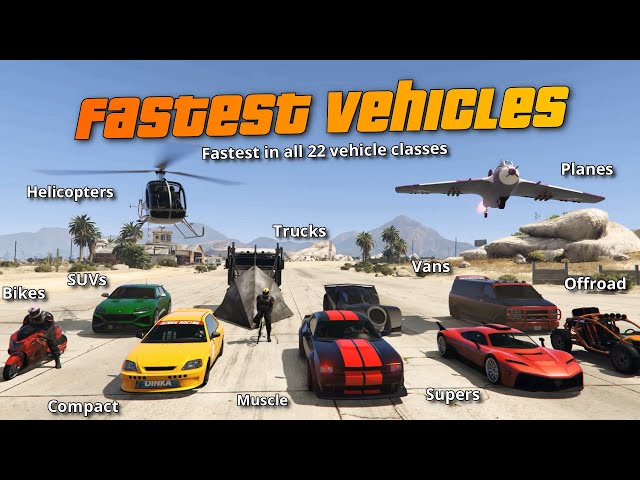 GTA 5 vehicles: all cars and motorcycles, planes and helicopters, boats and  cycles