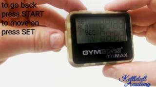 How to use Gymboss timer
