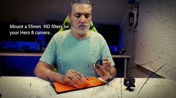 So you got an Hero 8 camera , what about ND filters ?simple 3d printed mount  and you good to go.