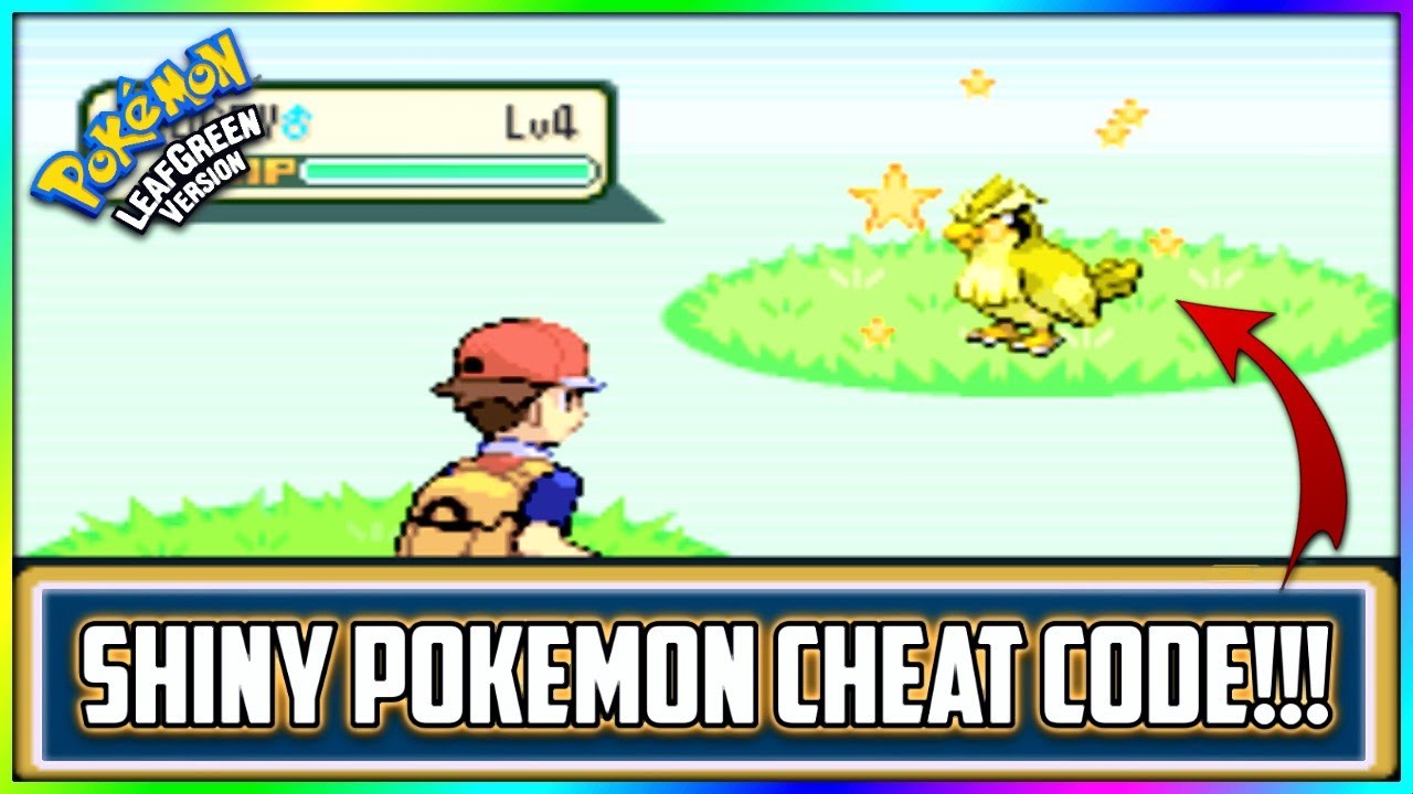 Pokémon LeafGreen Cheats Pokémon LeafGreen Shiny Pokémon Cheat Code!!!