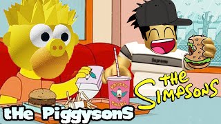 The Piggysons - Piggy but it's The Simpsons KRUSTY BURGER Roblox