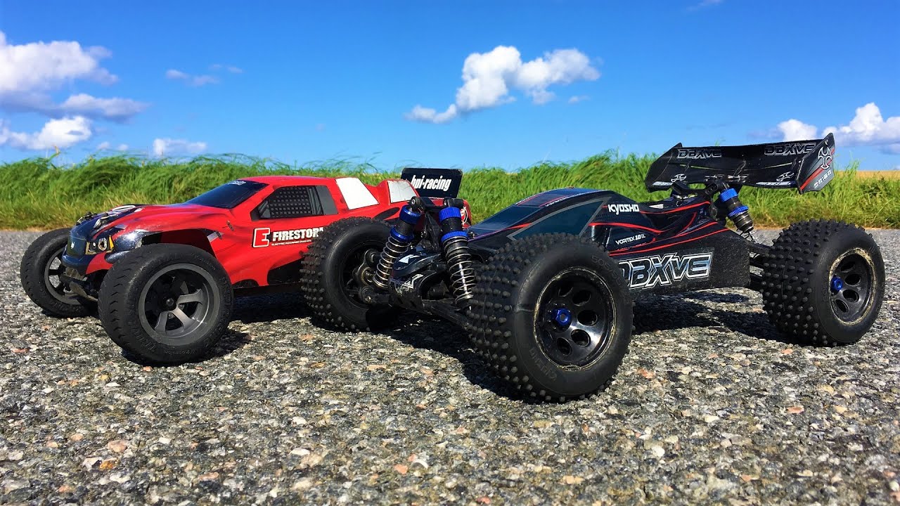 Kyosho DBX VE Brushless vs HPI E-Firestorm FLUX GPS Speed Test: GoolRC Tg-3, EC5 & Awanfi 2S 60c!