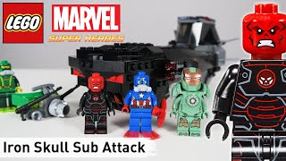 Лего LEGO Marvel Iron Skull Sub Attack 76048 Brickworm