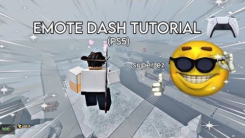 EVADE HOW TO EMOTE DASH ON PS5! (EZ TUT)