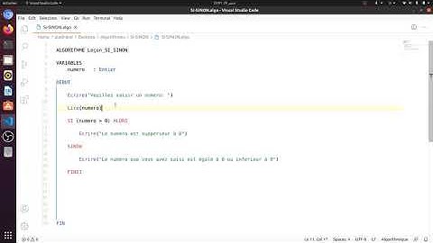 4 - Algorithme en darija ( Si - Sinon - Finsi ) - AlAdnane