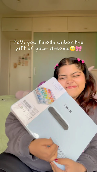 Unboxing the biggest Miya HIMI 112 colors gouache paint set 🥺💗 #himigouache #gouache  #shorts