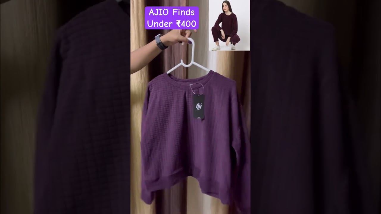 Sweatshirt at just ₹384 From AJIO✨ Pullover at just ₹270 From AJIO 
