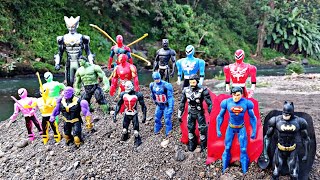 SUPERHERO AVENGERS ULTRAMEN HULK SMASH vs IRON MAN vs CAPTAIN AMERICA vs SPIDERMAN vs THANOS