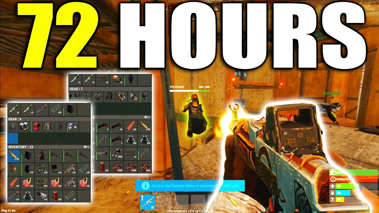 Surviving 72 Hours on a CLAN Server - Rust Console Edition - YouTube