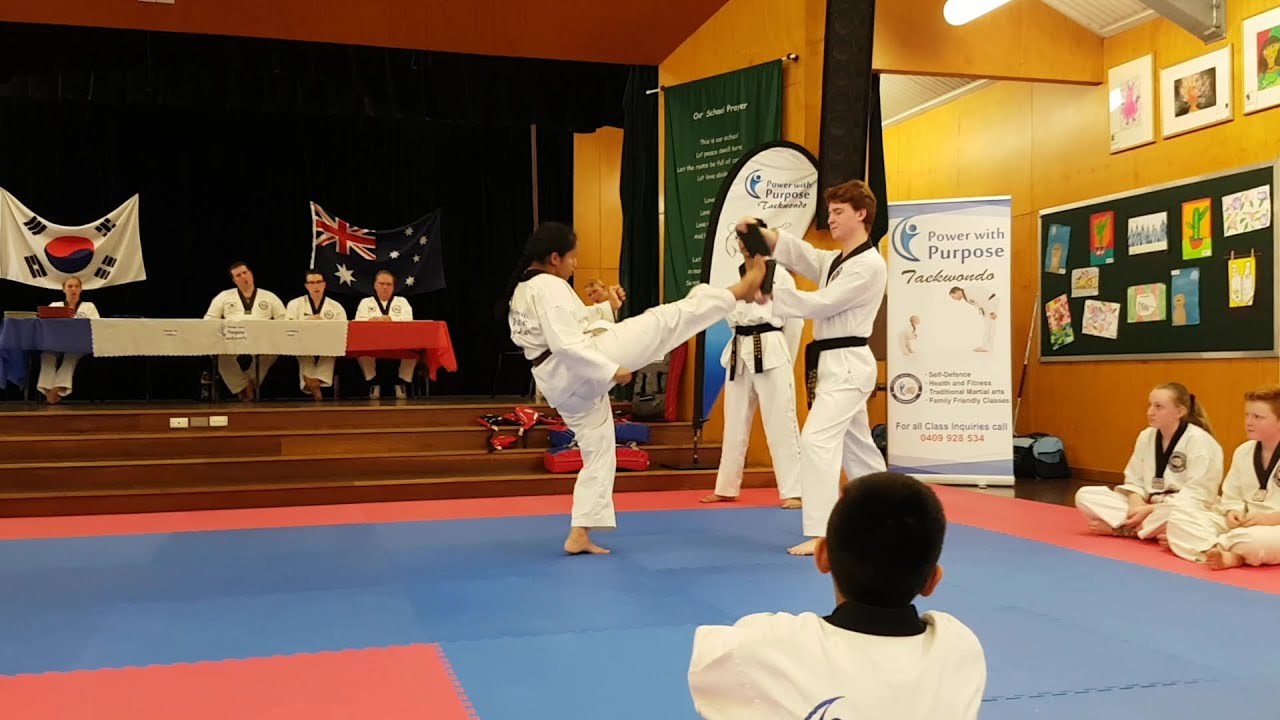 Taekwondo Senior Belt Grading Hi-Blue to Black Belt - YouTube