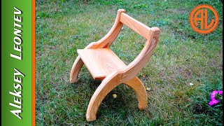 Необычный деревянный стул. Мебель из дерева / DIY Wooden chair. Ash Необычный деревянный стул. Мебель из дерева / DIY Wooden chair. Ash
