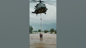 Helicopter Flood Rescue: Heroes in Action! | AI Animation #shorts