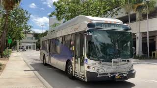 Miami-Dade Transit Metrobus 120 and Broward County Transit Bus 1 Departure, Aventura Mall