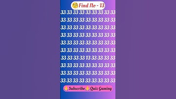 🧠 Your Brain Will Scream! Find the One Number That Doesn’t Belong…  ⚠️ QUIZ GAMING