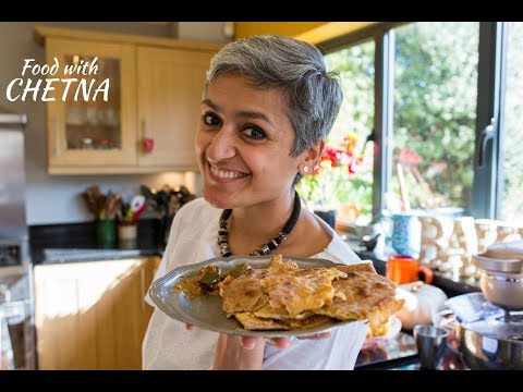 Quick and easy Egg Paratha - egg filled flatbread!