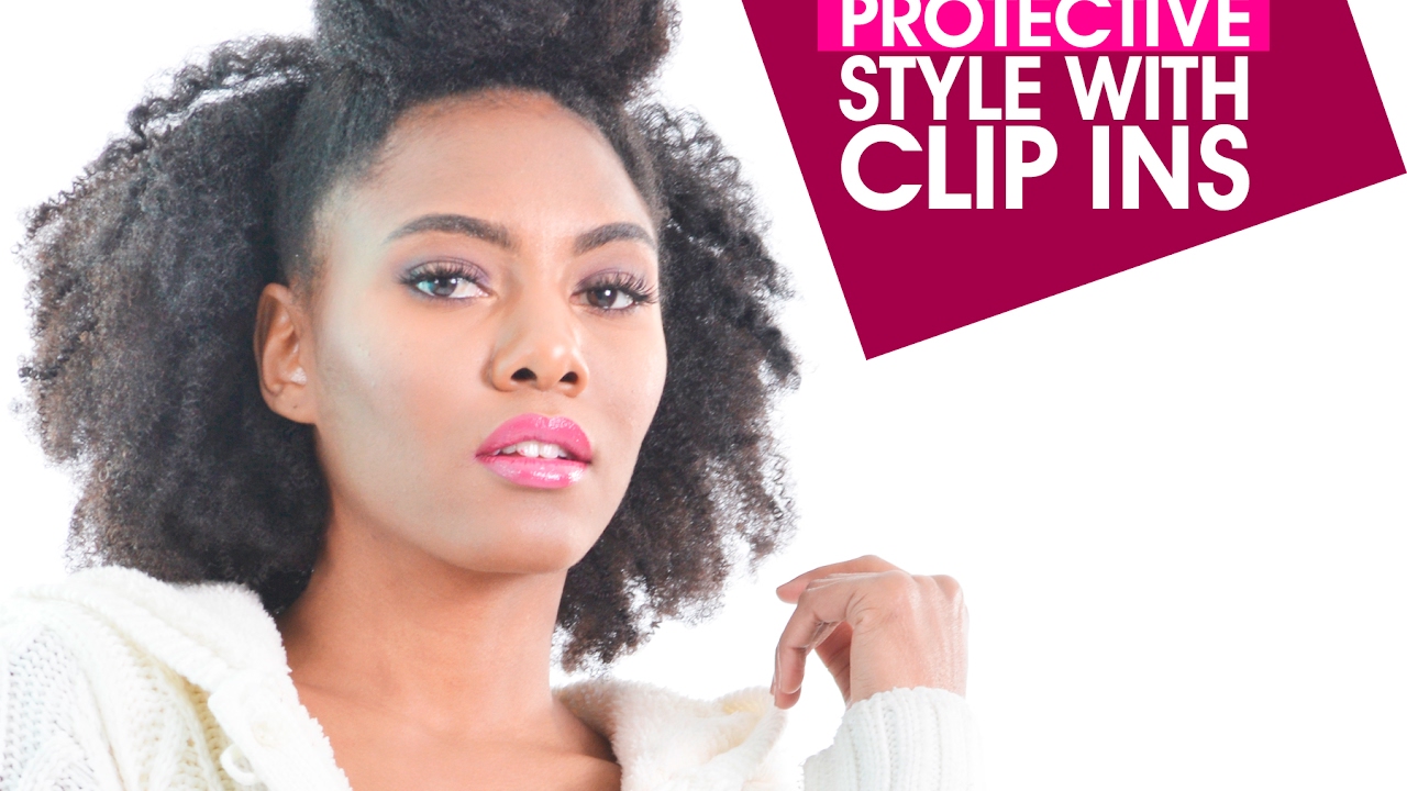 Quick Protective Style For Short 4c Natural Hair Kinky Clip Ins