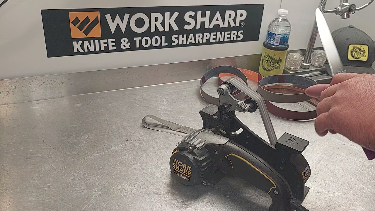 Work Sharp Ken Onion Blade Grinder sharpening a fillet knife YouTube