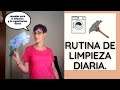 RUTINA DE LIMPIEZA DIARIA🧹y consejos para mantener la casa limpia y organizada☺. MOTIVATE CONMIGO💪🏻