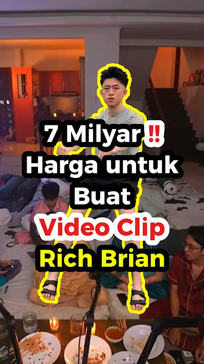 7 Milyar‼️Harga untuk buat Video Clip Rich Brian