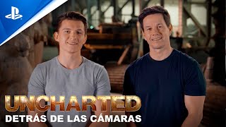 UNCHARTED: La película - Detrás de las CÁMARAS con subs. en ESPAÑOL con Tom Holland Y Mark Wahlberg