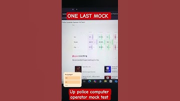 UP POLICE COMPUTER OPERATOR MOCK TEST #uppolice #uppolicecomputeroperator #upsi #sehar #birdtrend