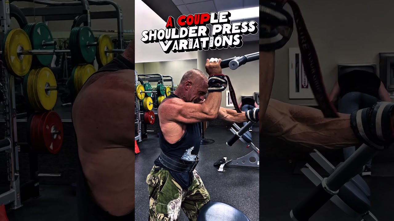A COUPLE OF SHOULDER PRESS VARIATIONS FOR SHOULDERS #workout #motivation #muscle #workouttips