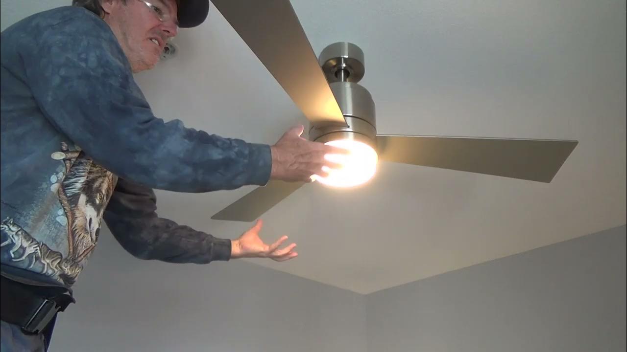 How to Install Ceiling Fan for Dummies/How to Install Light Kit & Use