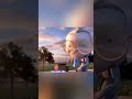 A longly elderly woman goes on a picnic with her pet.#animation #cartoon