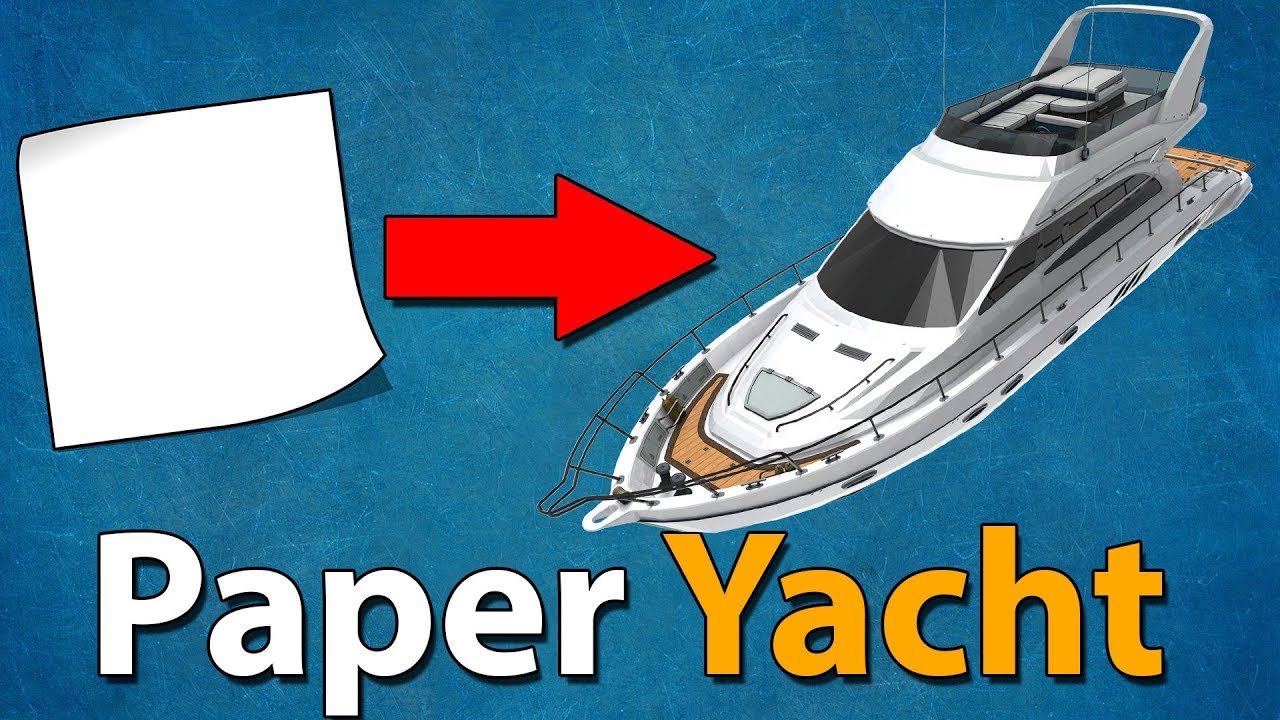How to Make Yacht with Paper - DIY mini Yacht - YouTube