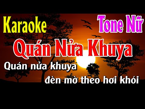 Quán Nửa Khuya Karaoke Tone Nữ Karaoke Lâm Organ - Beat Mới