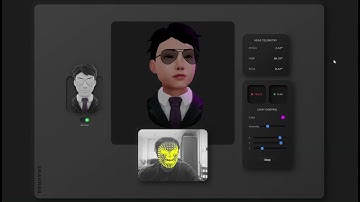 Webcam Avatar Controller mode for Online meetings | 3D avatar | Face Tracking | Facial Expressions