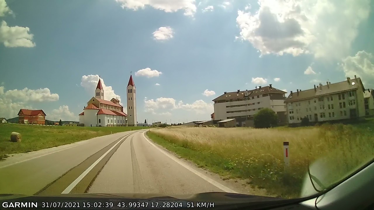 DRIVE #1573: Bugojno-Kupres-Tomislavgrad (Bosnia and Herzegovina) (timelapse 4x) *Read Description*