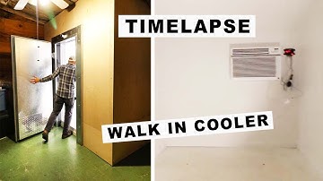 EPIC Walk In Cooler BUILD (start to finish) 30 Day Timelapse
