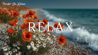Relaxing Piano Strings & Ocean Waves for Serene Study and Focus Deep Meditation