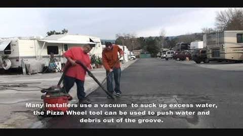 BD Loops Saw-Cut Loop Installation, Step 3: Cleaning the Groove