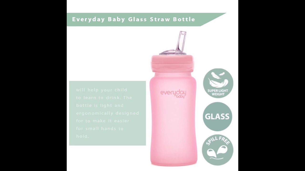 Everyday Baby Glass Straw Bottle