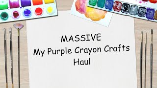LIVESTREAM | MASSIVE &quot;My Purple Crayon Crafts&quot; Haul