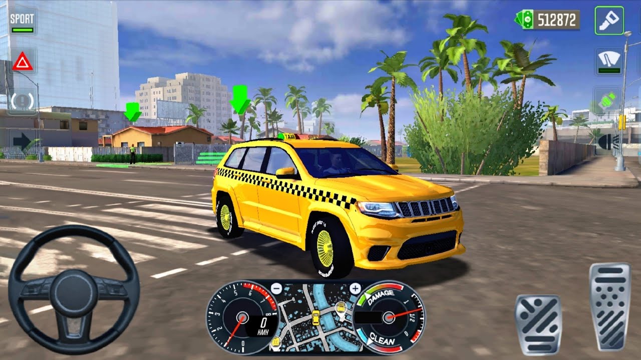 Jeep Compass 4x4 SUV Crazy Uber Drive 3D - Taxi Android VIP Car Simulator : Android Gameplay