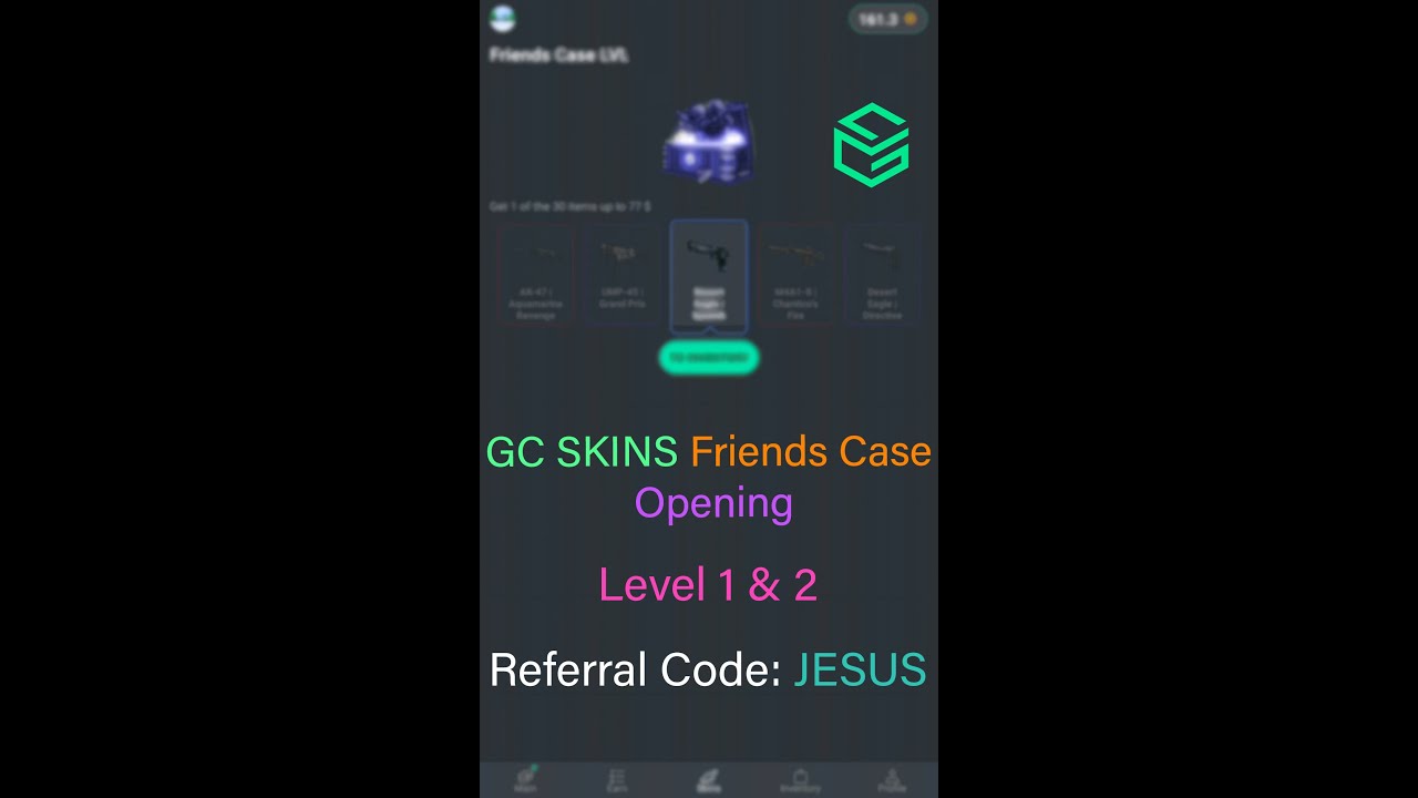 Friends Case Level 1 & Level 2 Opening | GC.SKINS - Get Real CSGO Skins